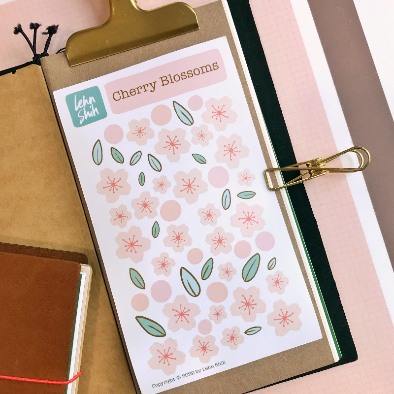 Spring Florals Original Edition - Cherry Blossoms, Borderless