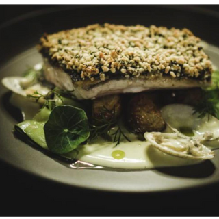 ALMOND AND HERBS-CRUSTED SEABASS (GLUTEN FREE) *Hot Favourite*