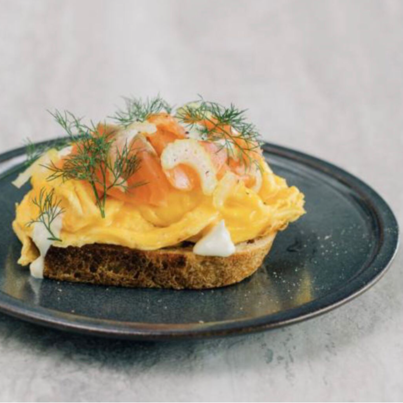 FOLDED SCRAMBLED EGG & SMOKED SALMON Main Image