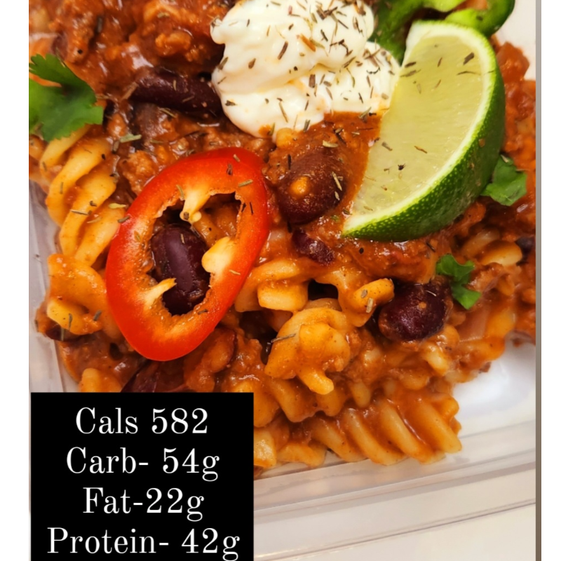 Lean chilli 🌶 pasta bake 