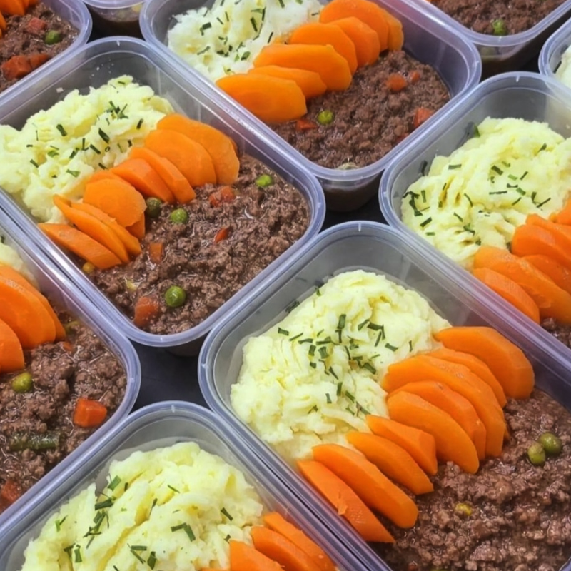 Mince & tatties with honey glazed carrots 