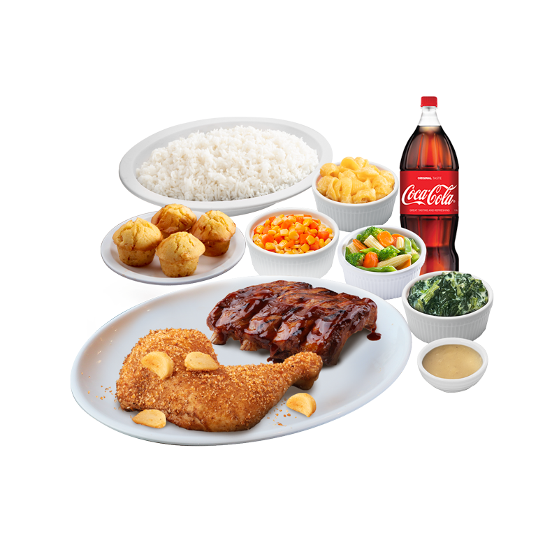 The Great Garlic Roast & Pork Baby Back Ribs Group Meal