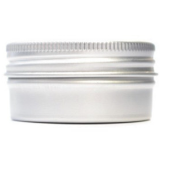 Aluminium pot, with lid - 15ml capacity 