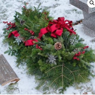 Grave Blanket (24" x 45") DECORATED 