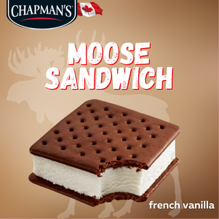 Yukon Moose French Vanilla Ice Cream Sandwich (1 case/48 units)