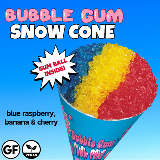 Bubble Gum Snow Cone (1 case/12 units)