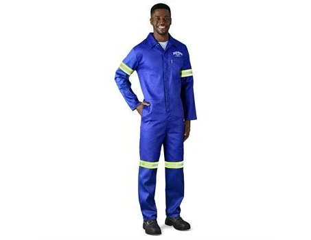 Safety Polycotton Boiler Suit  Reflective Arms Legs & Back  Yellow  OR Orange Tape  PRICE RISE FROM SIZE 46