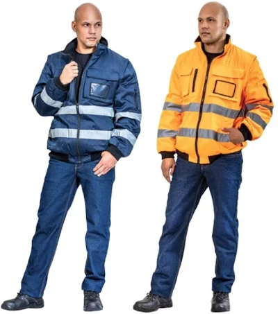 DROMEX ORANGE OR NAVY HIVIZ Reflective Thermal BUNNYJackets