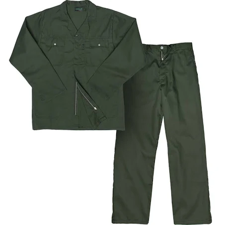 JAVLIN Premium Polycotton ACID RESISTANT CEDAR GREEN CONTI SUIT 65% POLYESTER / 35% COTTON 245g/m² ACID RESISTANT