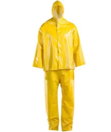 DROMEX YELLOW Two piece PVC rain suits  Small to 2x Large