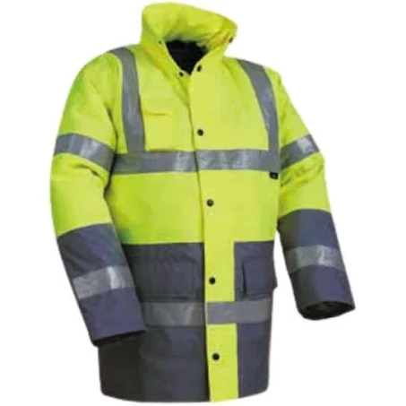 PIONEER High visibility two tone freezer/traffic jacket  Orange & Navy or Lime & Navy