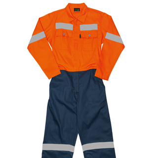 HI-VIZ TWO-TONE BOILER SUIT J54