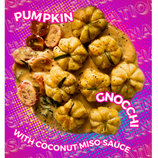 Pumpkin Gnocchi with Coconut Miso Sauce