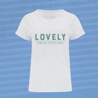 T-shirt Blanc Femme - "Lovely"