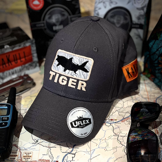 Tiger Cap Grey 6 Panel Snapback 