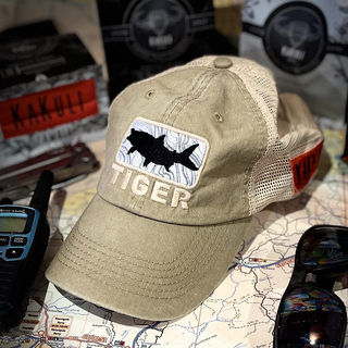 Tiger Khaki Truckers Cap