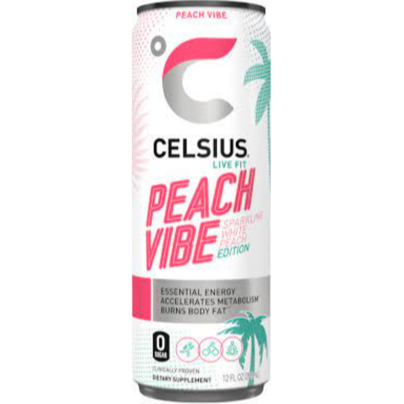 Celsius Essential Energy Peach Main Image