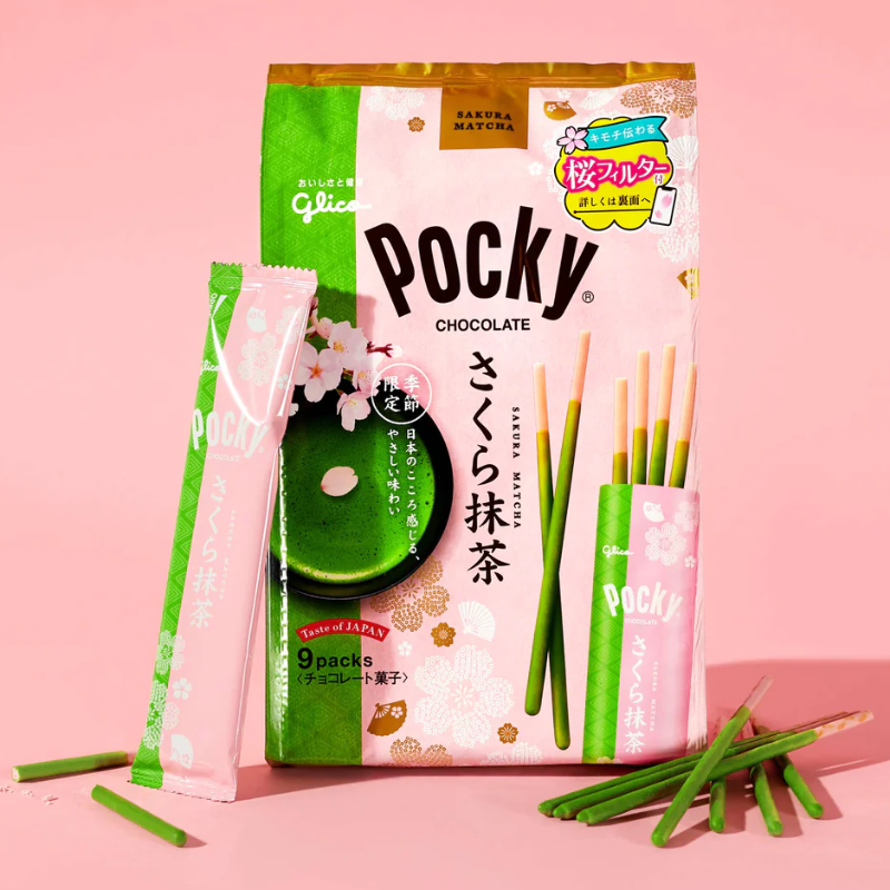 Pocky Matcha Sakura (Limited Edition) - 8pack Main Image