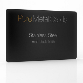 Black Metal NFC Business Card