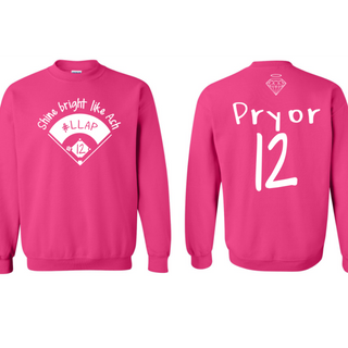 Pink Crewneck Sweatshirt(Design 2)  Image
