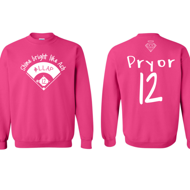 Pink Crewneck Sweatshirt(Design 2)  Large Image