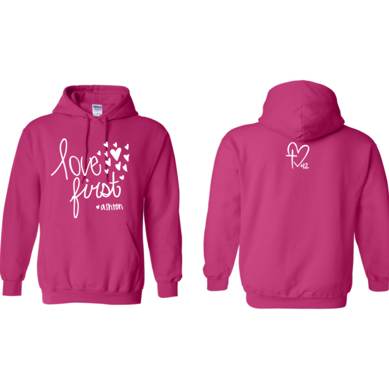 Pink Hoodie (Design 1) Main Image