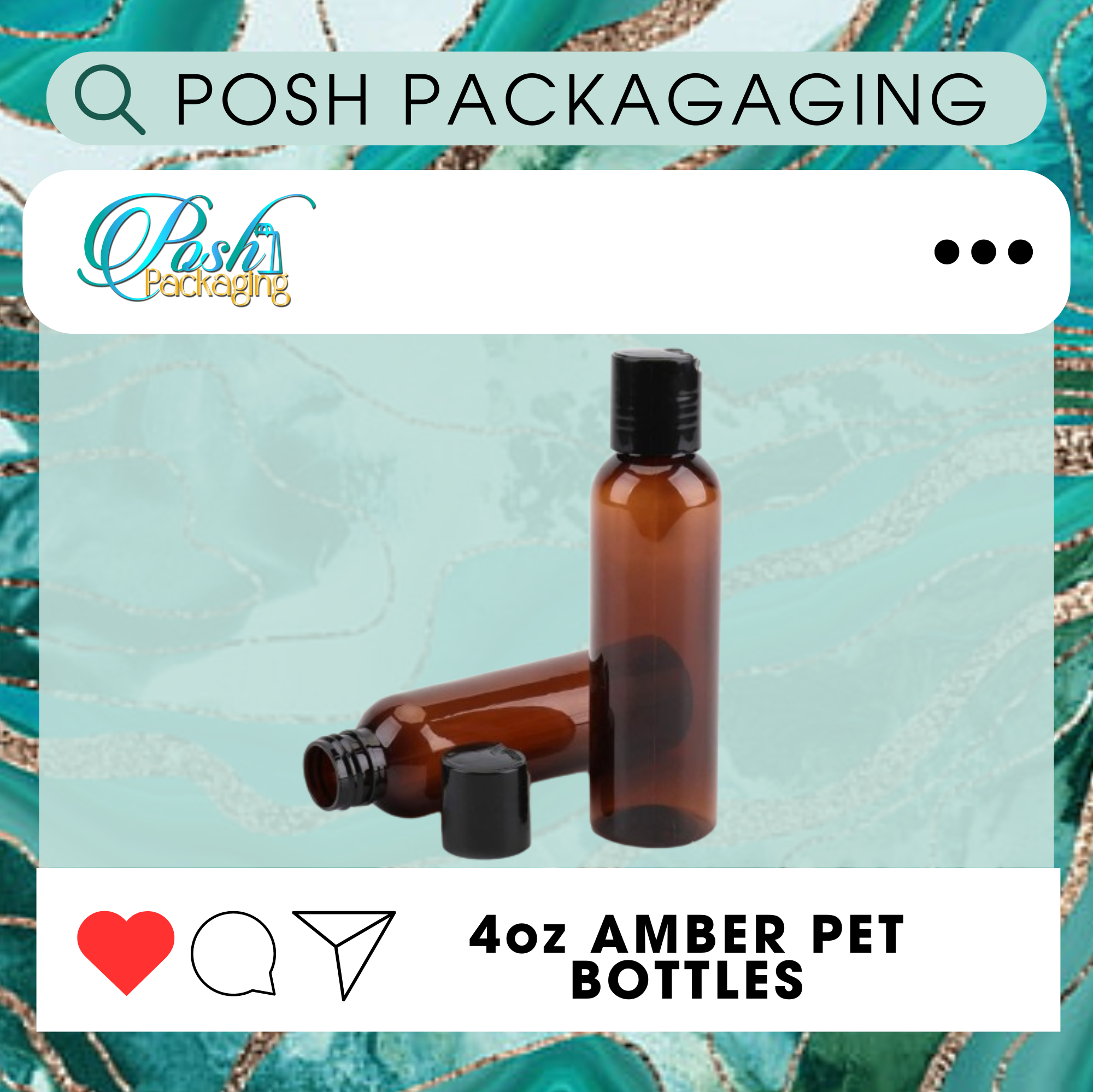 4oz Amber Bottle  Main Image