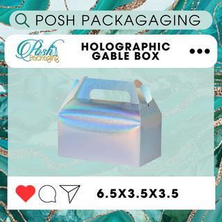 Holographic Gable Box 6.5x3.5x3.5