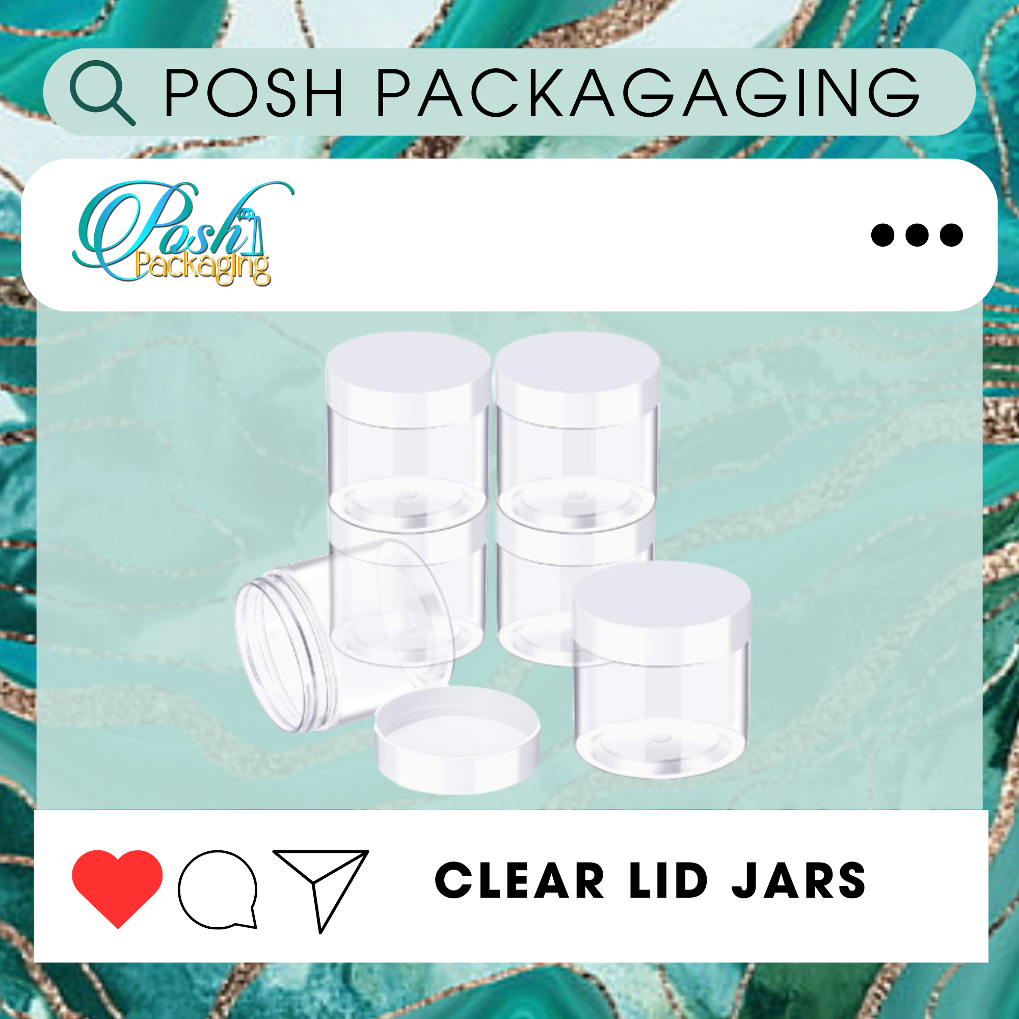 4oz Clear Lid Jars Main Image