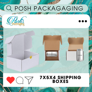 7x5x4 White Mailer Boxes