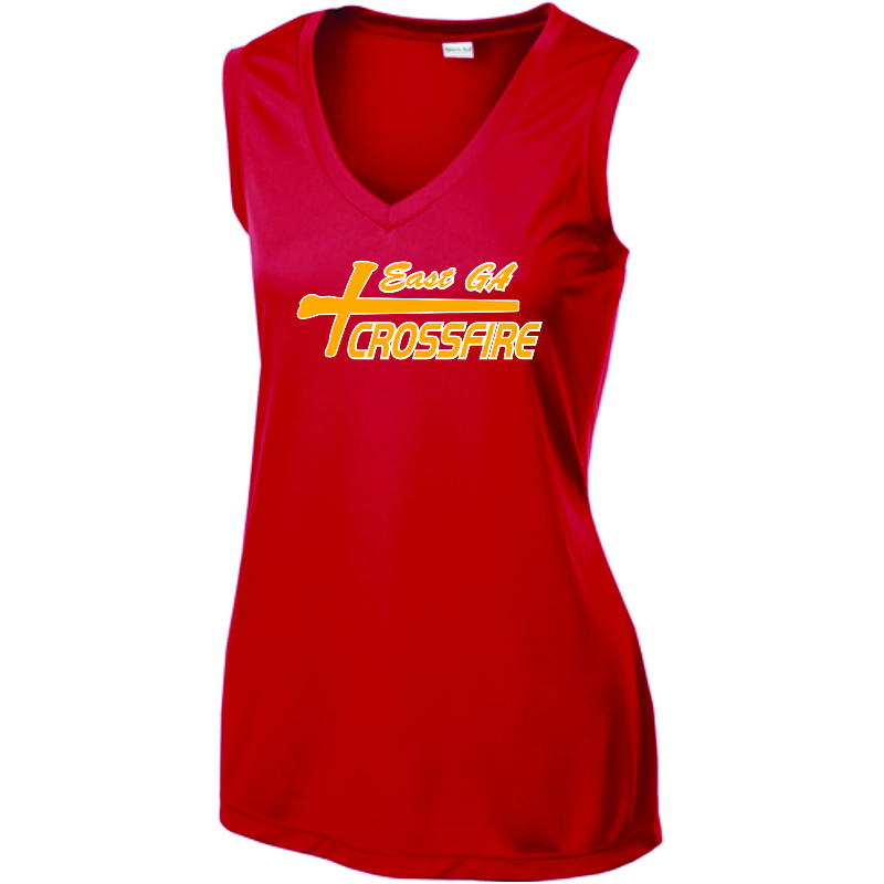 Red Women's Sport-Tek Sleeveless V-Neck Tank Main Image