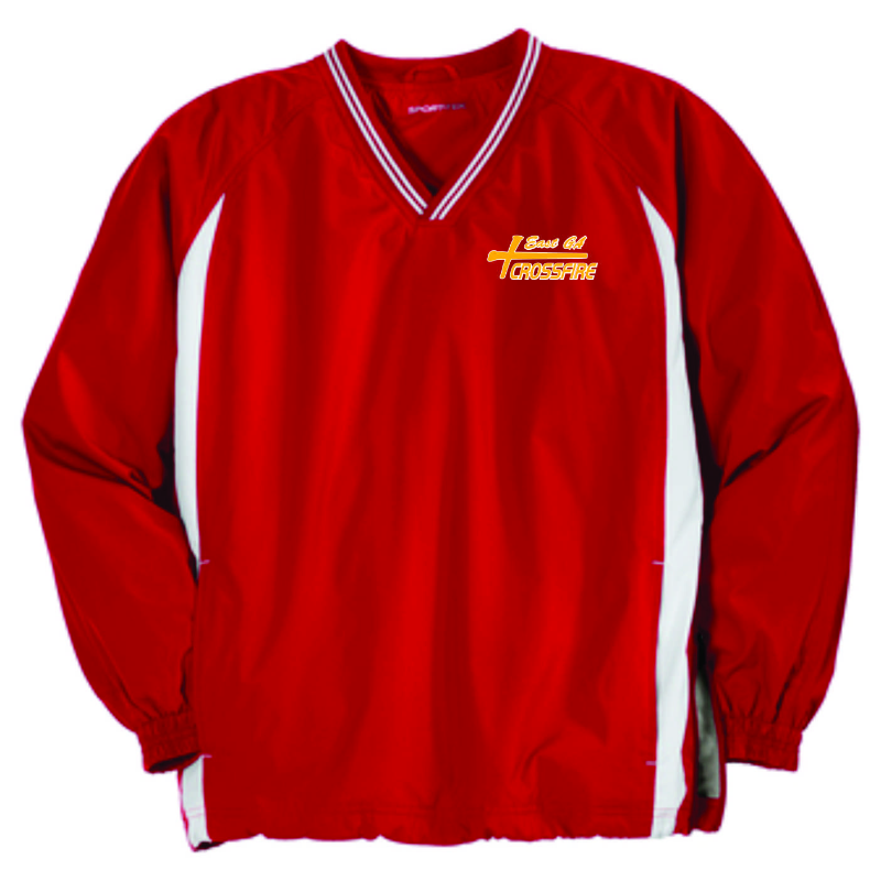 Sport-Tek® Tipped V-Neck Raglan Wind Shirt Main Image