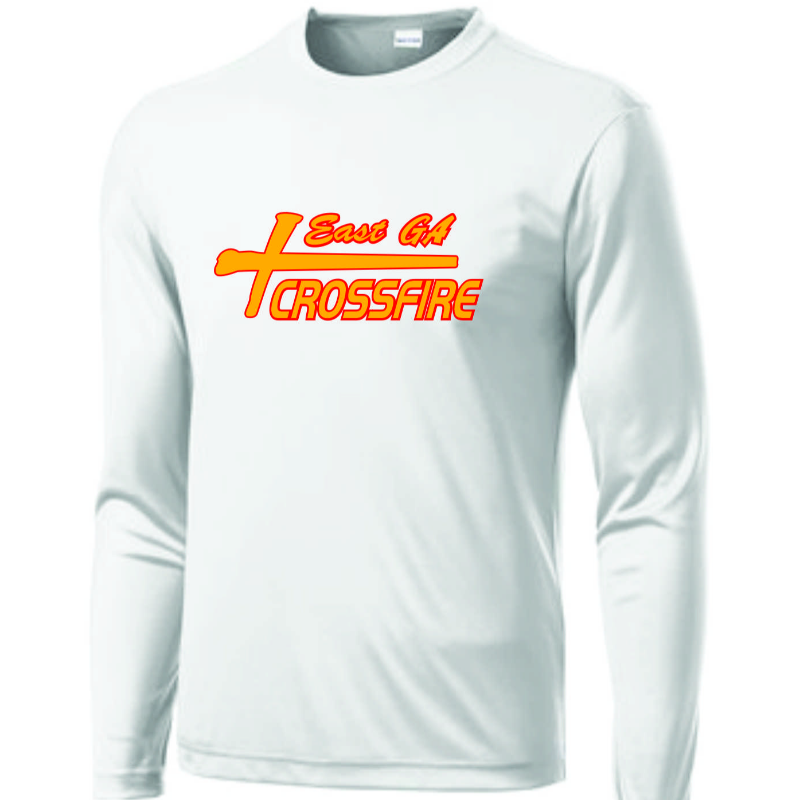 Sport-Tek White Dri-fit Long Sleeve Main Image