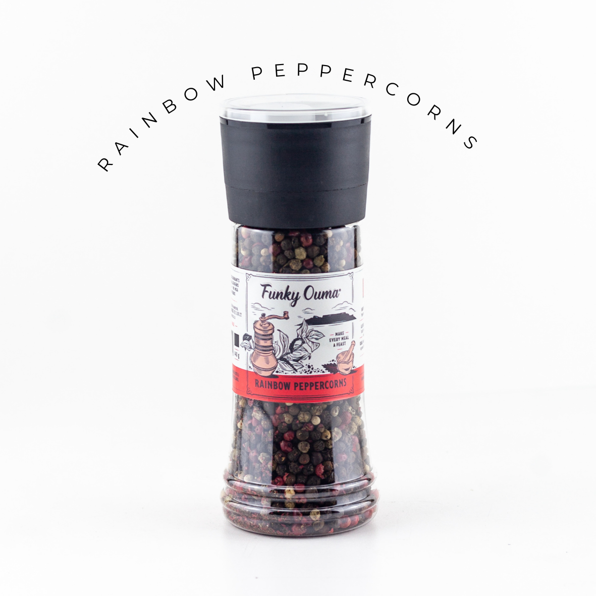 Rainbow Peppercorn Grinder (140g) Main Image