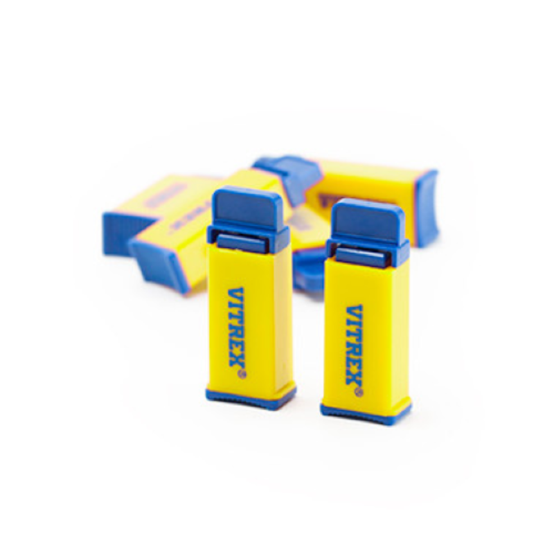 Vitrex blodlansett 26Gx1,8mm, gul, eske a 100 stk