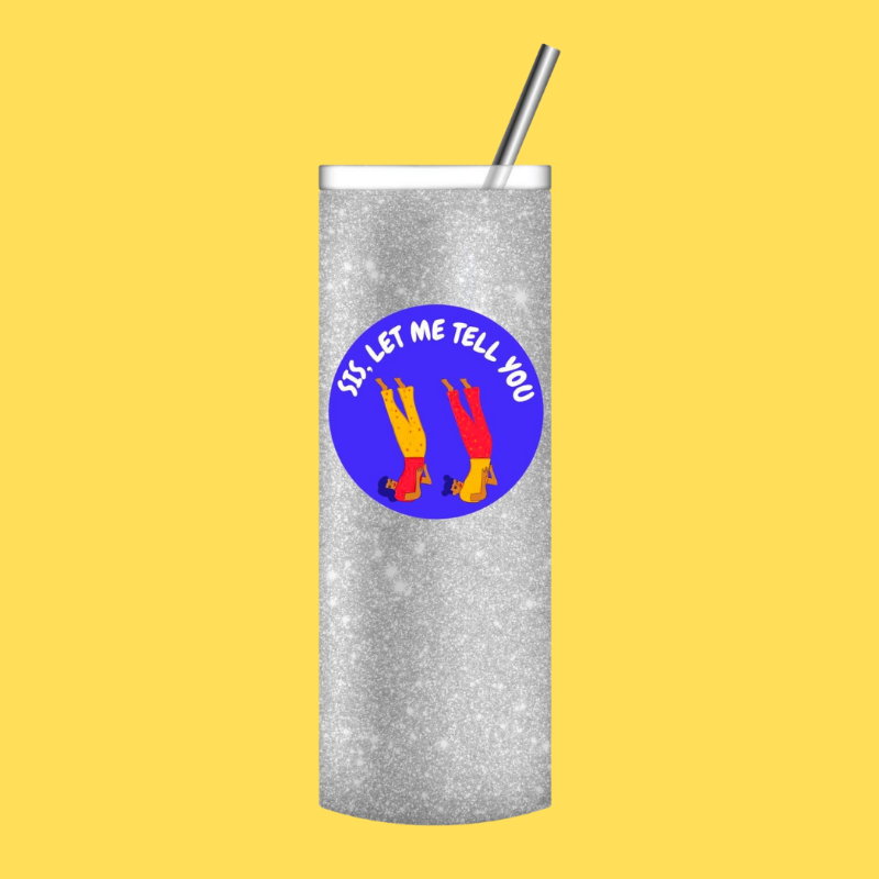 20 oz. SLMTY Tumbler - Sparkle Silver
