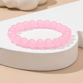 Pink Glass Bracelet 