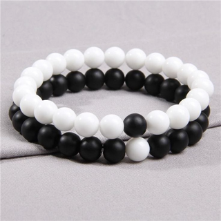 Black And White Matte Bracelet