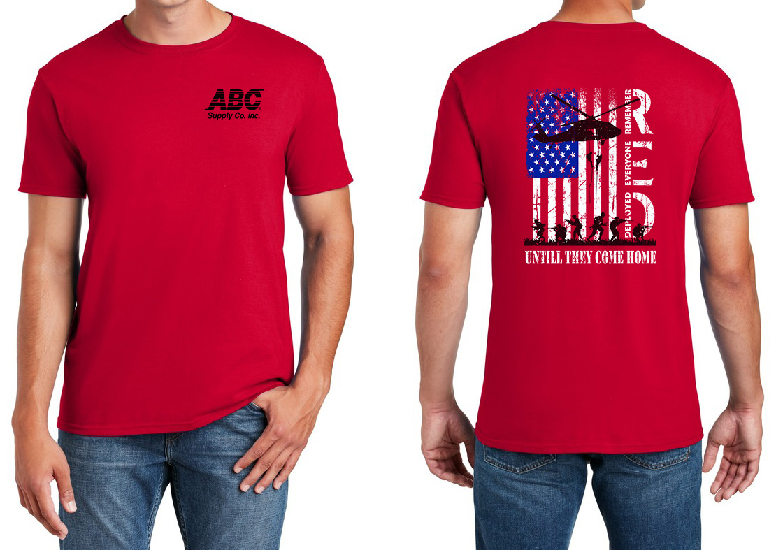 ABC RED Tee Large Image
