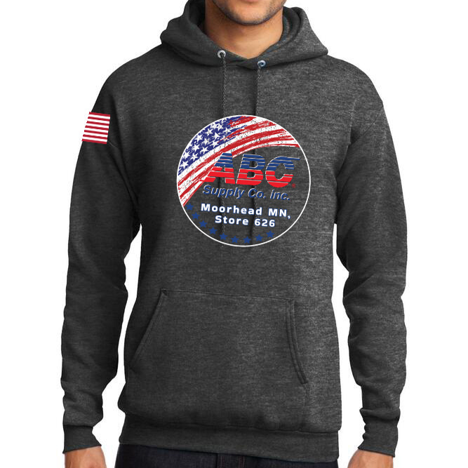 ABC Flag Colored circle Grey Heather Sweatshirt