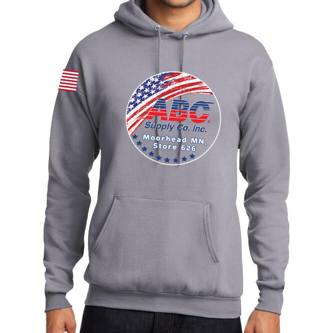 ABC Flag Colored circle Silver Sweatshirt