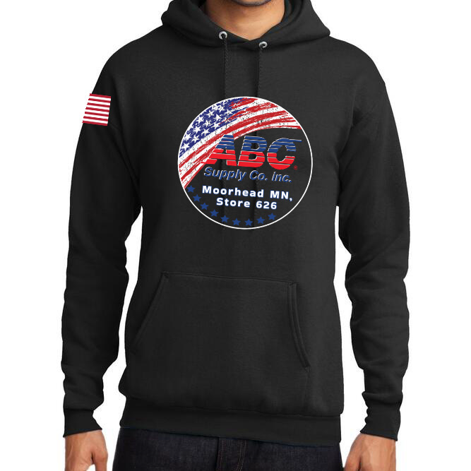 ABC Flag Colored circle Black Sweatshirt