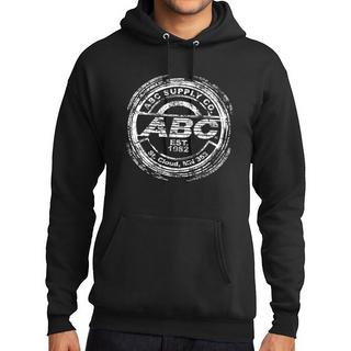 ABC Distressed Circle Image Black Sweatshirt