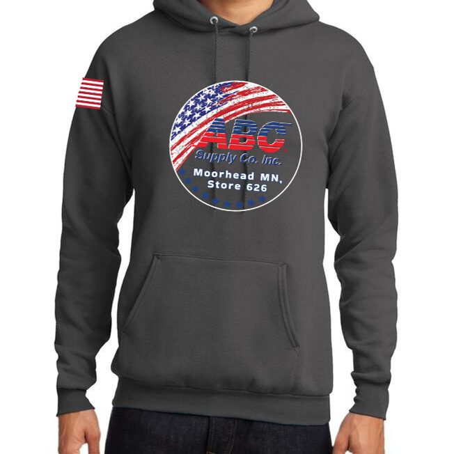 ABC Flag Colored circle Charcoal Sweatshirt