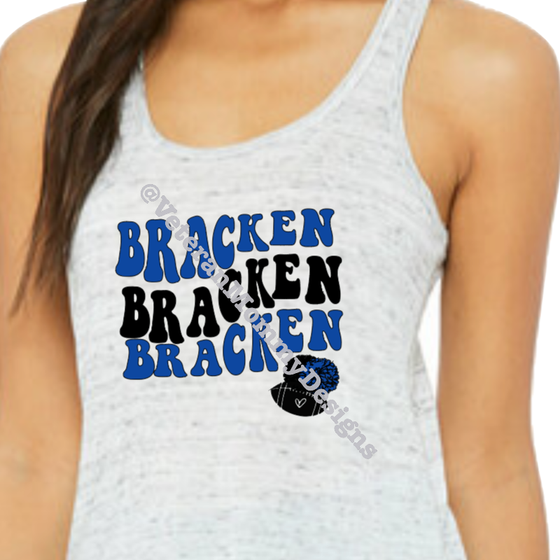 Bracken Wave Words Ladies Tank Main Image