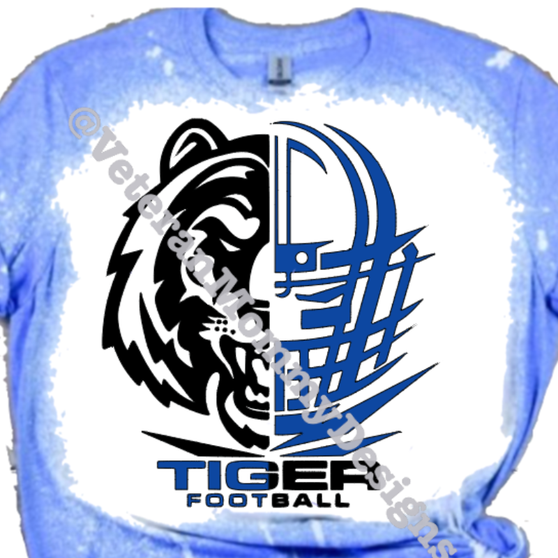 Tigers Logo Bleached T-shirt Main Image