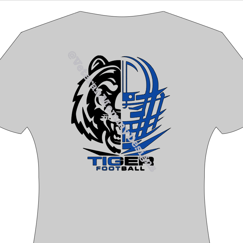 Tigers Logo T-shirt Grey Main Image