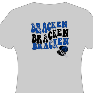 Bracken Wave Words Grey T-Shirt