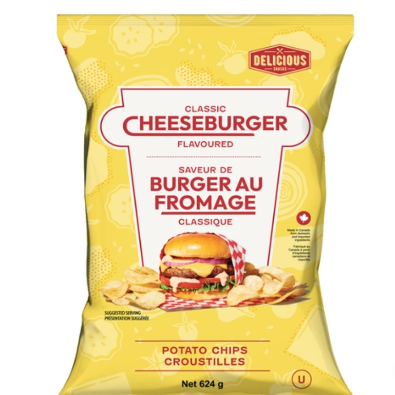 Cheeseburger Flavoured Chips Main Image