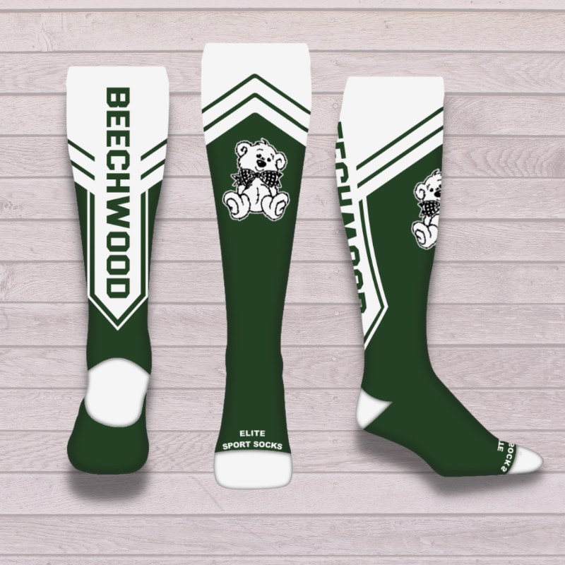 Beechwood KNEE HIGH Green/White